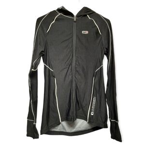 Lous Garneau Cycling Lightweight Full Zip Sweatshirt Women's Size Large Black